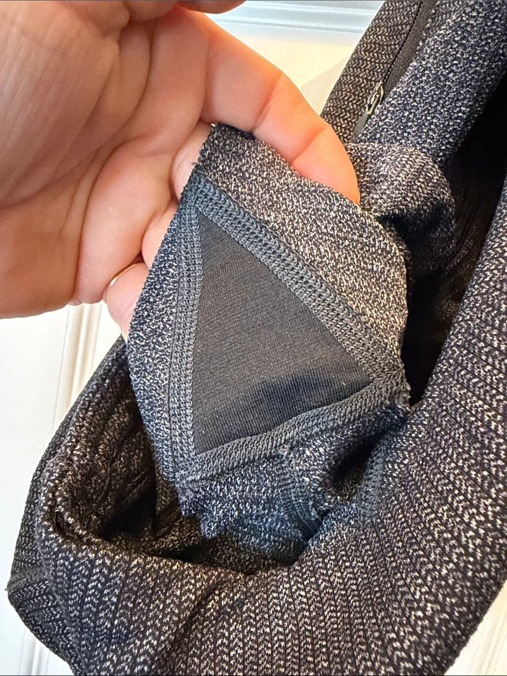 lululemon athletica Dark Charcoal Ribbed High-Waist Leggings with Side Pockets